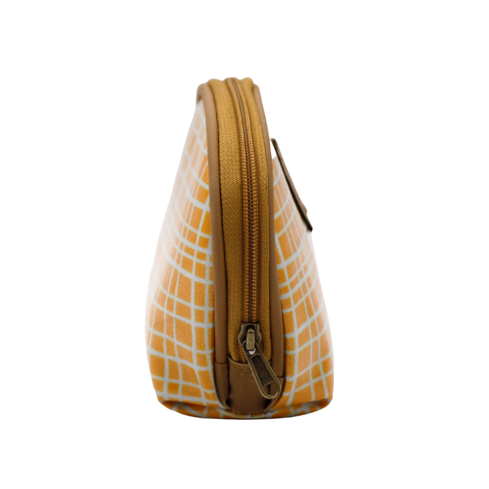 Make-up Pouch - Weave Yellow