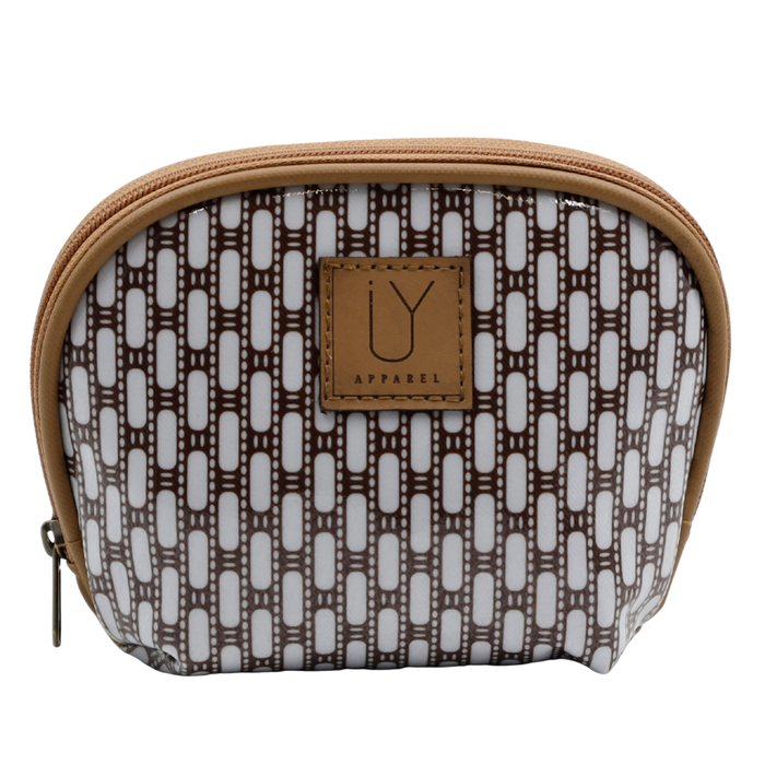 Make-up Pouch - African Tweed White