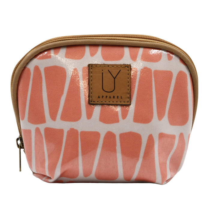 Make-up Pouch - Cracked Earth Coral