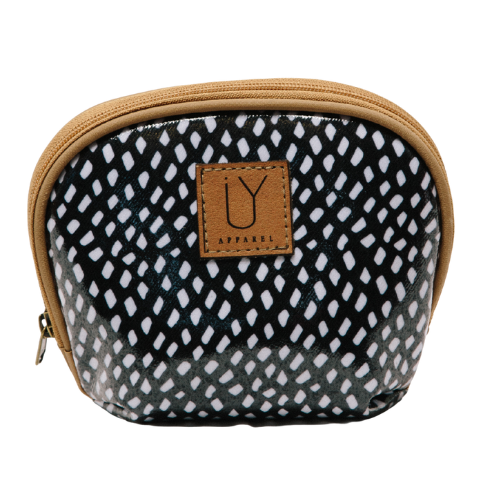 Make-up Pouch - Scatter White on Black