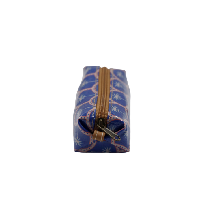 Mini Cosmetic Pouch - Palm Blue