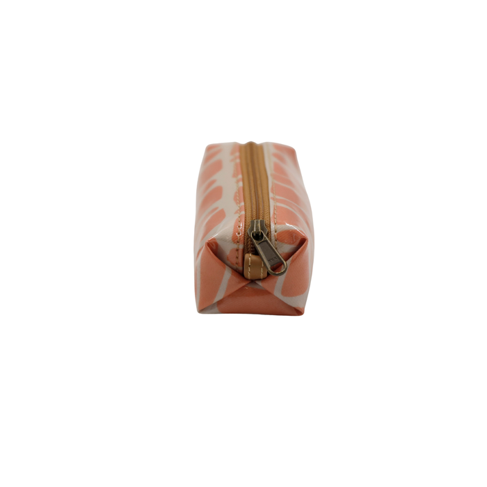 Mini Cosmetic Pouch - Cracked Earth Coral