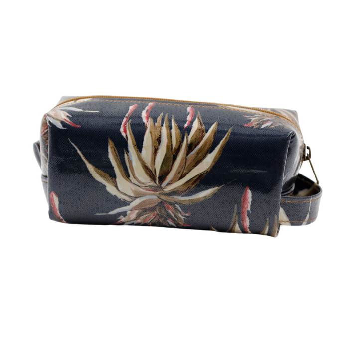 Cosmetic Bag - Navy Aloe