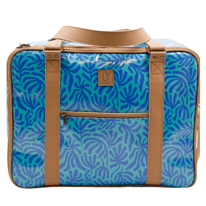 Overnight Bag with Leather Handles - Ocean Motion