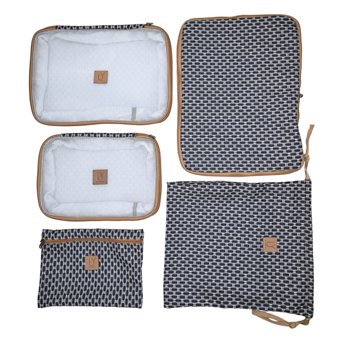 Compression Packing Pod Set - African Tweed Navy