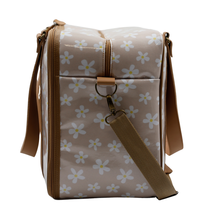 Overnight Bag with Leather Handles - Ruby Daisy