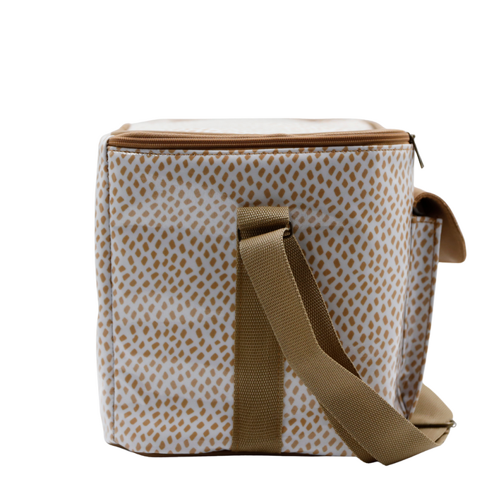Sam Sling Cooler - Scatter Gold on White