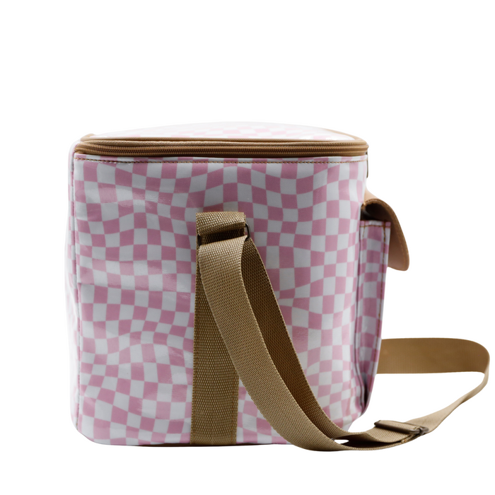 Sam Sling Cooler - Warped Check Pink