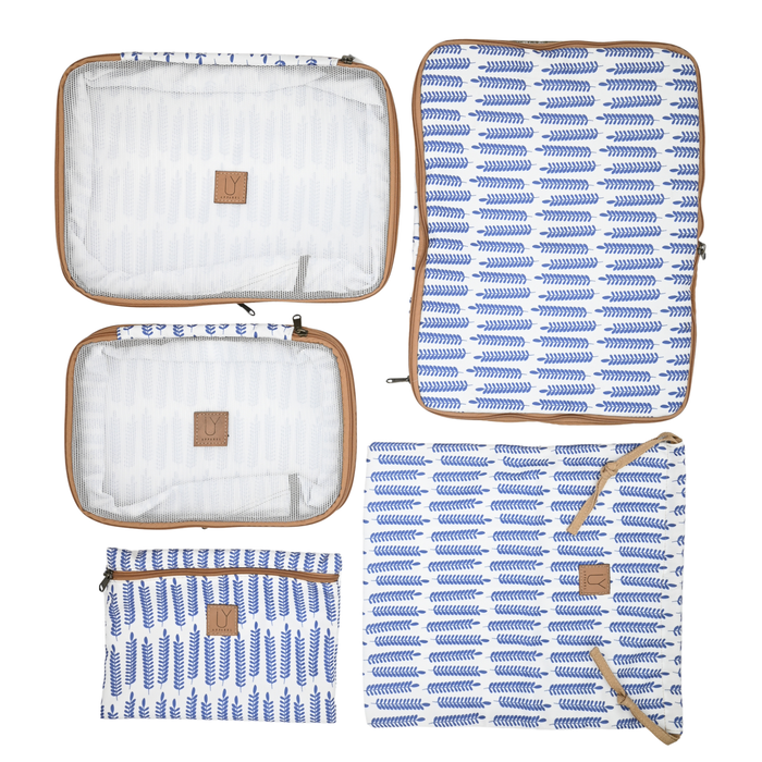 Compression Packing Pod Set - Leaves Blue