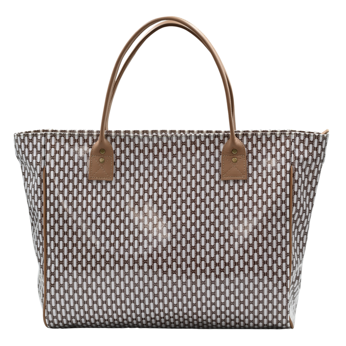 Shopper Bag - African Tweed White