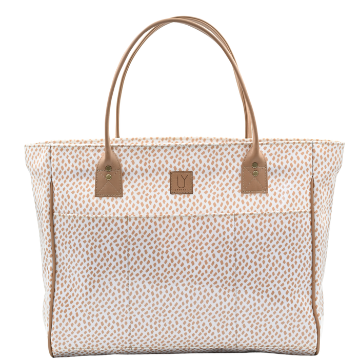 Shopper Bag - Scatter Gold on White