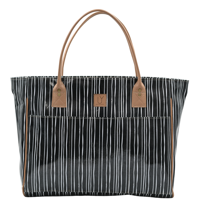 Shopper Bag - Stripe Black & White