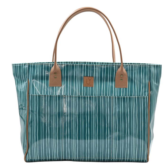 Shopper Bag - Stripe Green