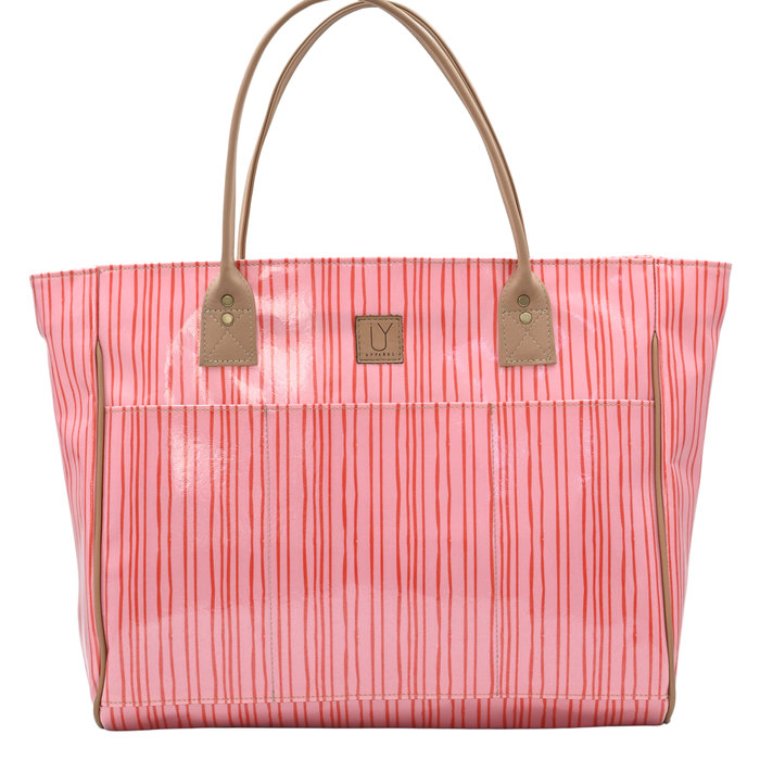 Shopper Bag - Stripe Pink