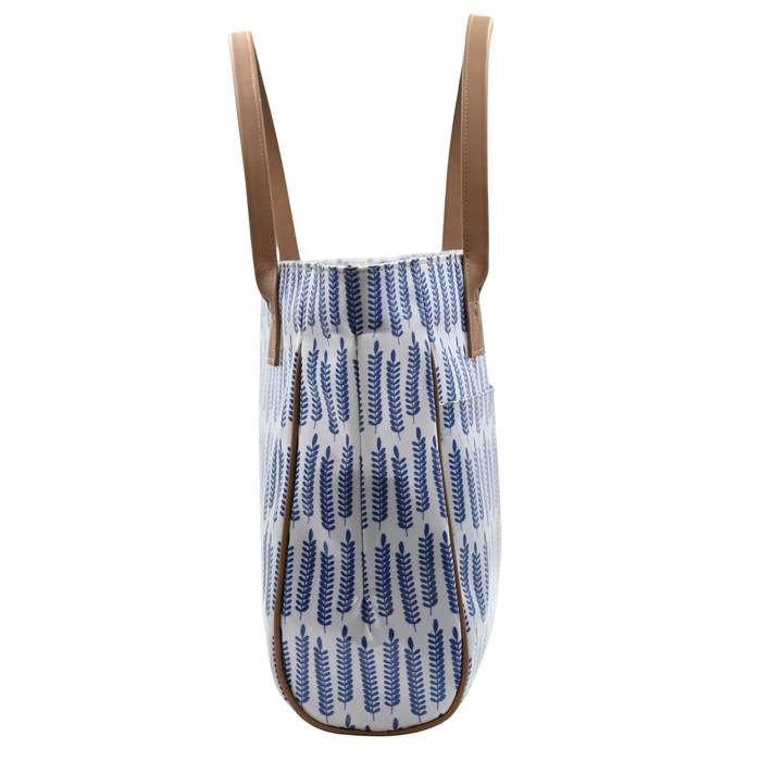 Shopper Bag - Leaves Blue