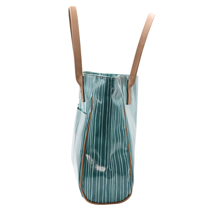 Shopper Bag - Stripe Green