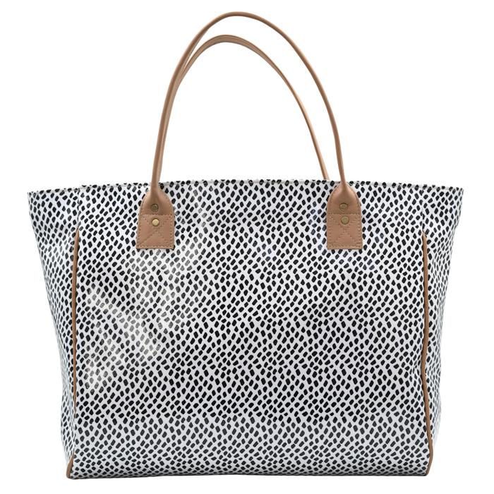 Shopper Bag - Scatter Black on White
