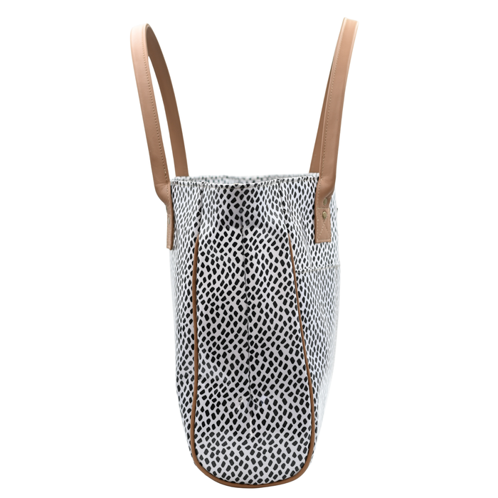 Shopper Bag - Scatter Black on White