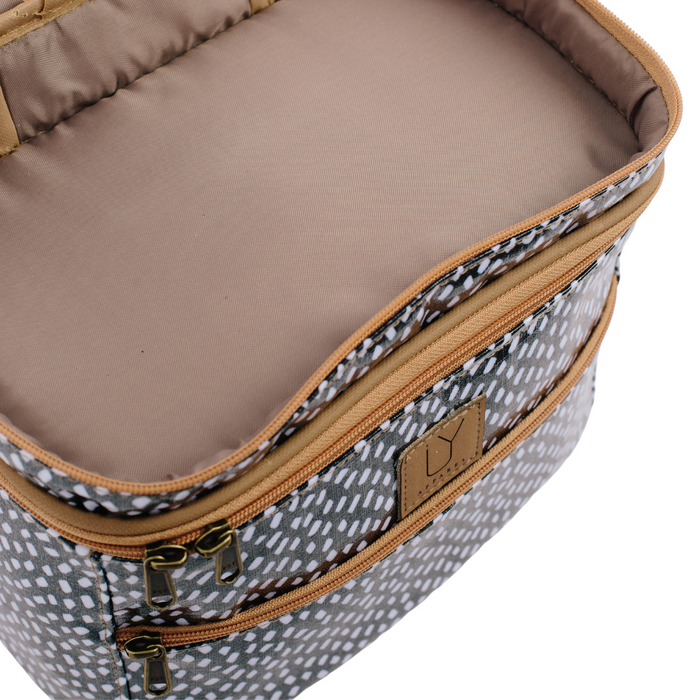 Stand Up Toiletry Bag - Leopard Pink