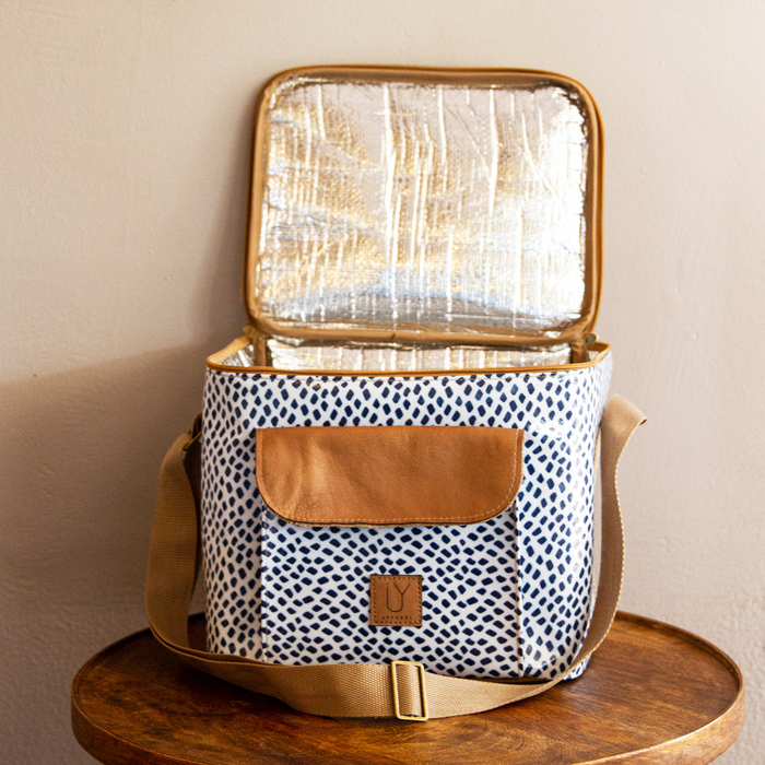 Sam Sling Cooler - Leaves Blue