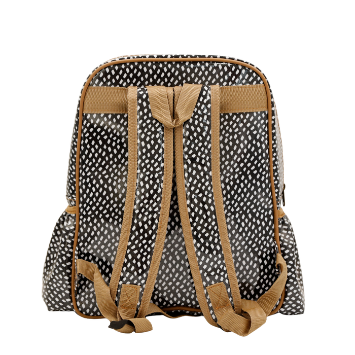 Satchel Scatter White on Black