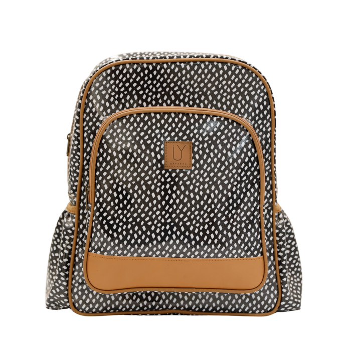 Satchel Scatter White on Black