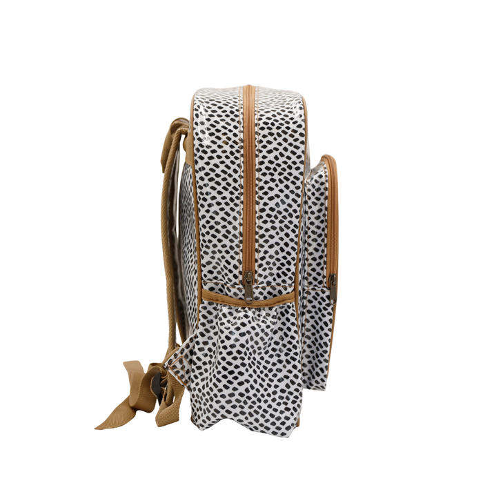 Satchel Scatter black on white