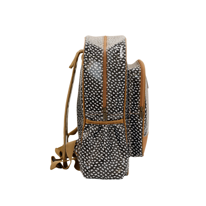Satchel Scatter White on Black