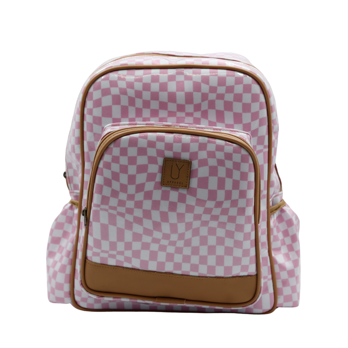 Satchel Warped Check Pink