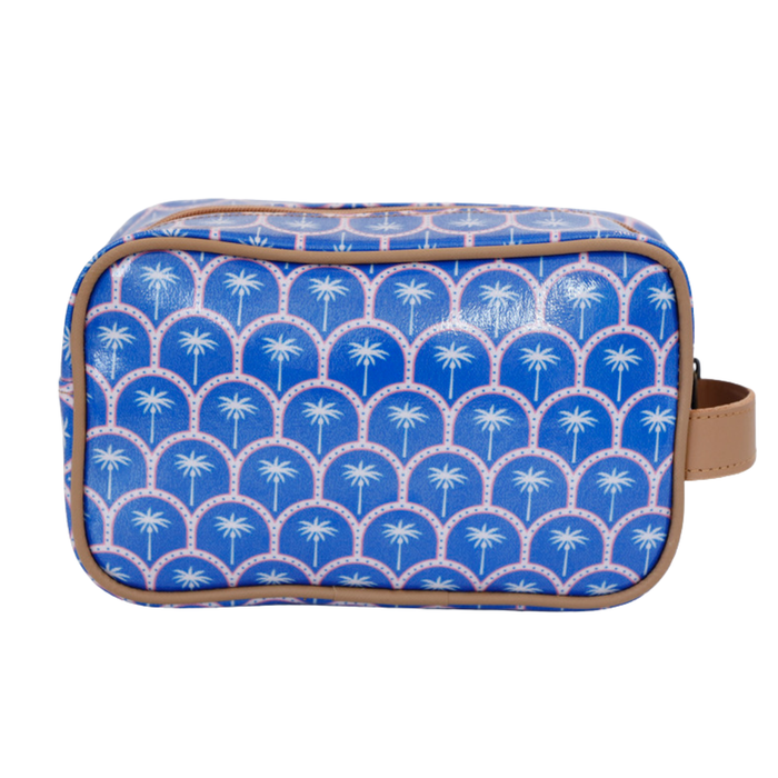 Small Toiletry Bag - Palm Blue