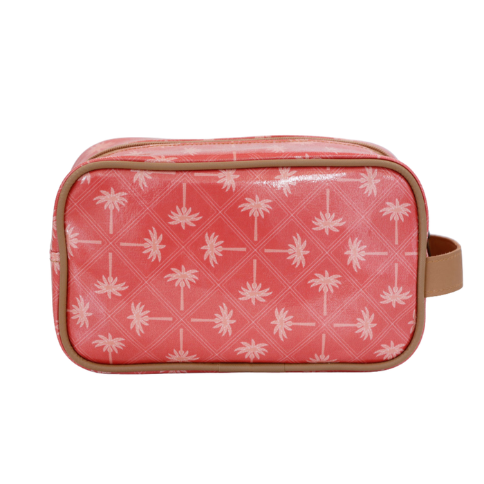 Small Toiletry Bag - Palm Tangerine