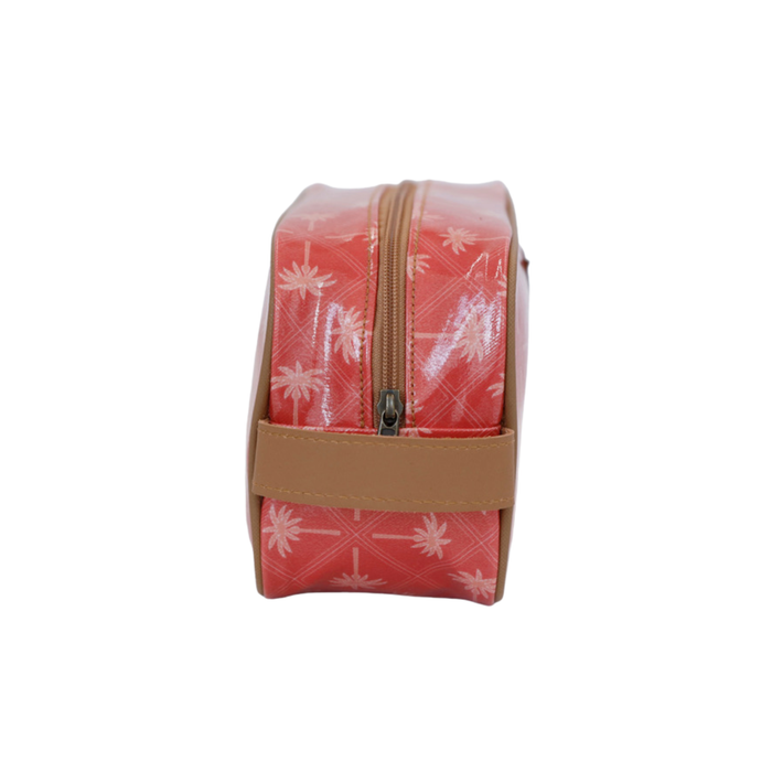 Small Toiletry Bag - Palm Tangerine