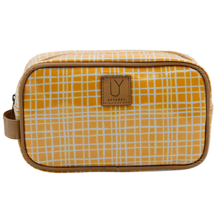 Small Toiletry Bag - Weave Yellow