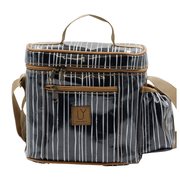 Snakpak Lunch Cooler - Stripe Black and White