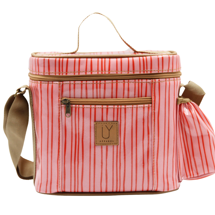 Snakpak Lunch Cooler - Stripe Pink