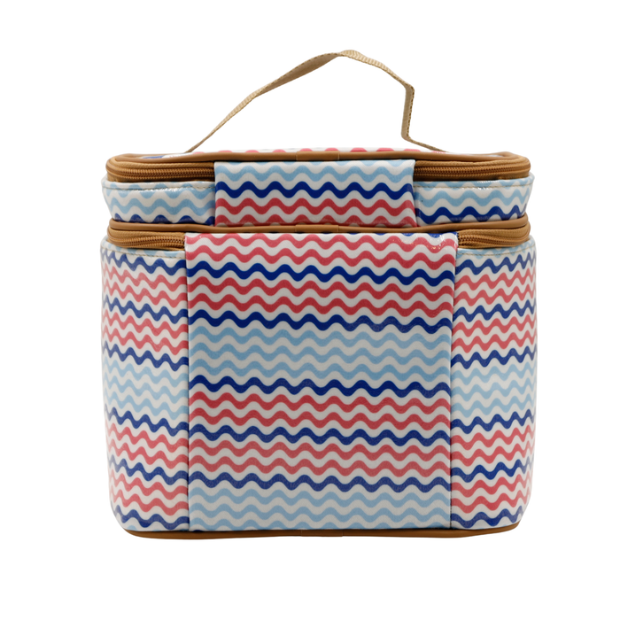 Stand Up Toiletry Bag - Waves