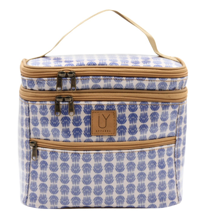 Stand Up Toiletry Bag - Protea Blue