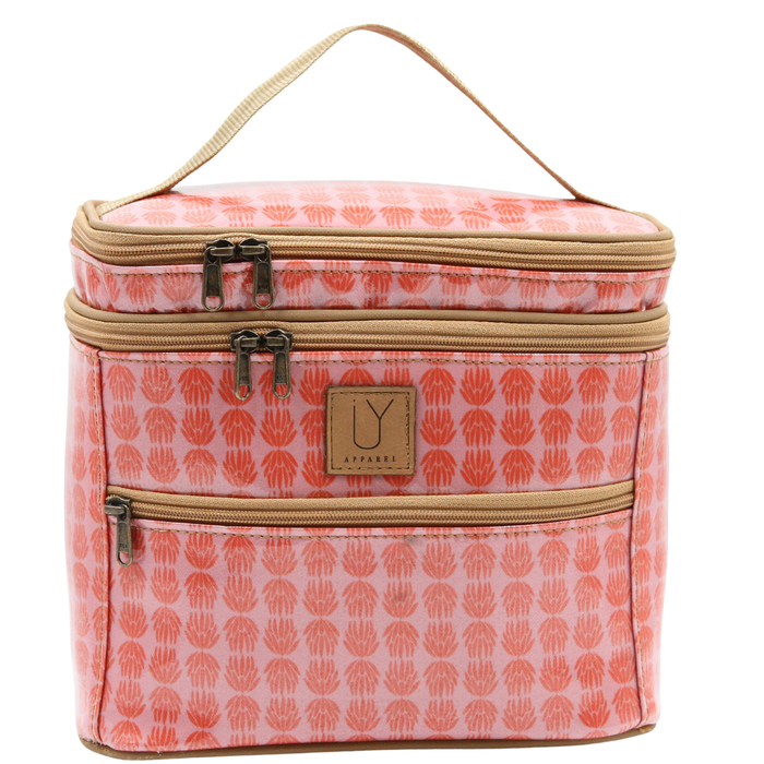 Stand Up Toiletry Bag - Protea Pink