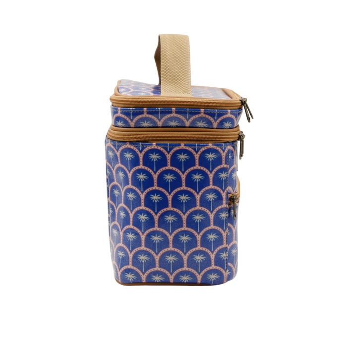 Stand Up Toiletry Bag - Palm Blue