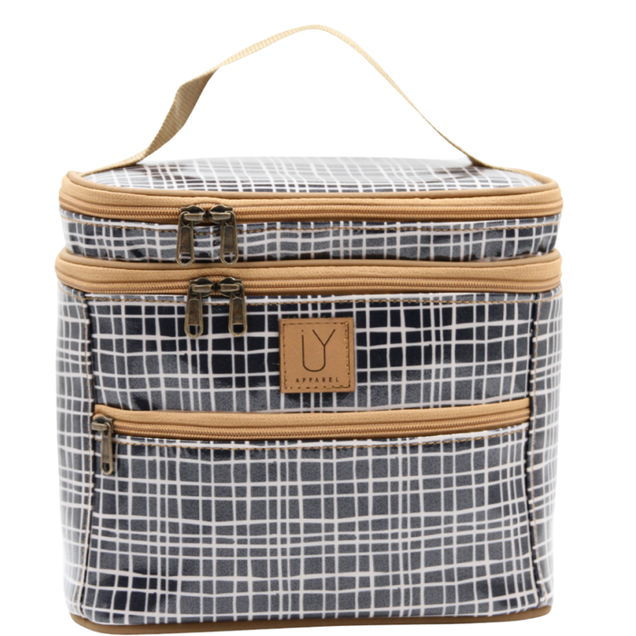 Stand Up Toiletry Bag - Weave Black