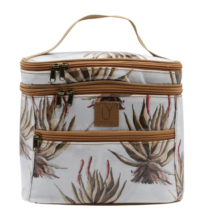 Stand Up Toiletry Bag - White Aloe
