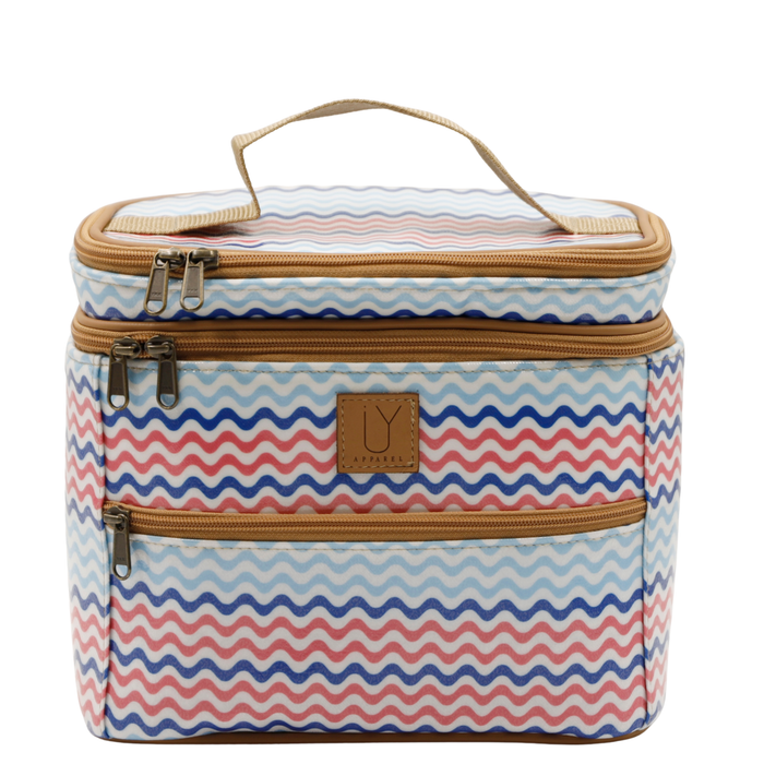 Stand Up Toiletry Bag - Waves