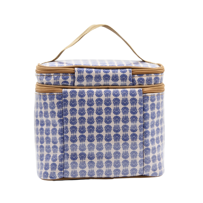 Stand Up Toiletry Bag - Protea Blue