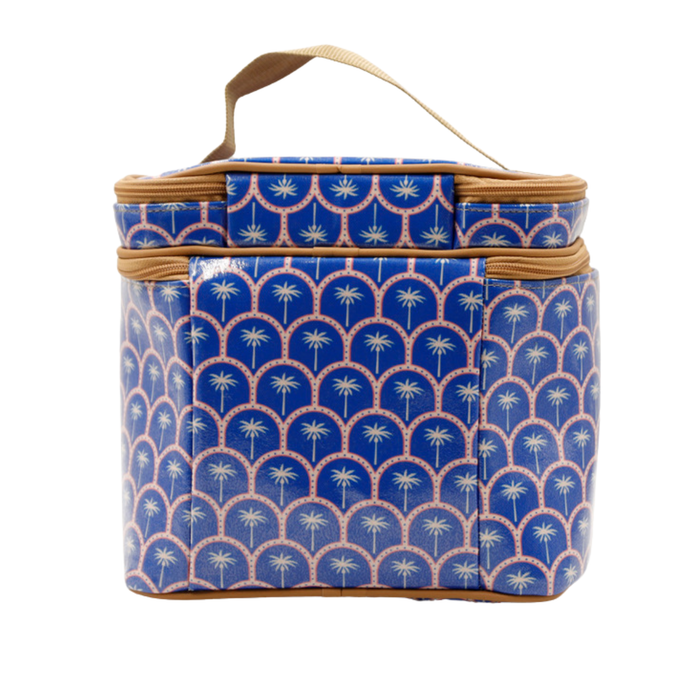 Stand Up Toiletry Bag - Palm Blue