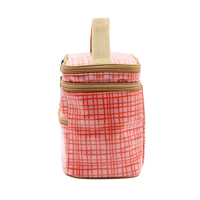 Stand Up Toiletry Bag - Weave Pink
