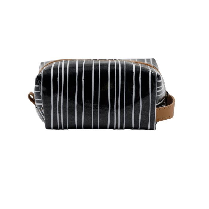 Cosmetic Bag - Stripe Black and White