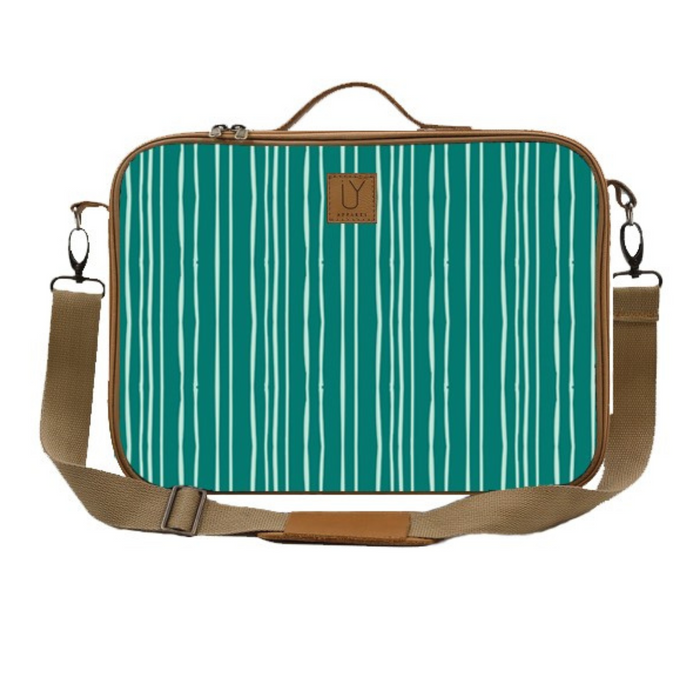 Laptop Bag - Stripe Green