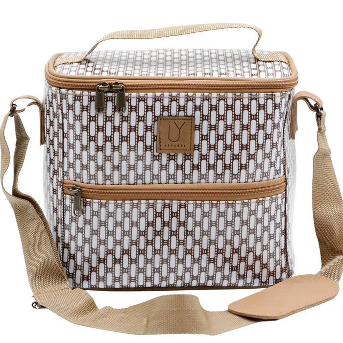 Lunch Cooler - African Tweed White