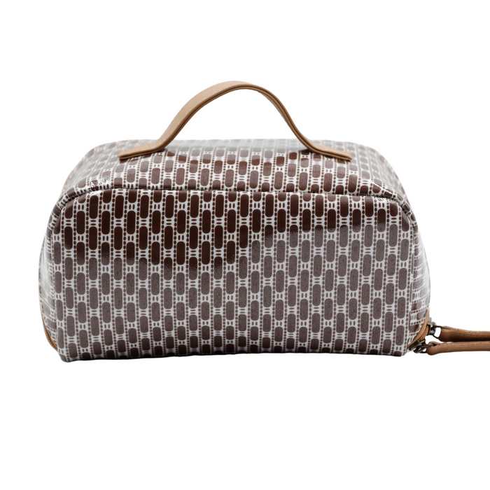 Large Cosmetic Bag - African Tweed Brown