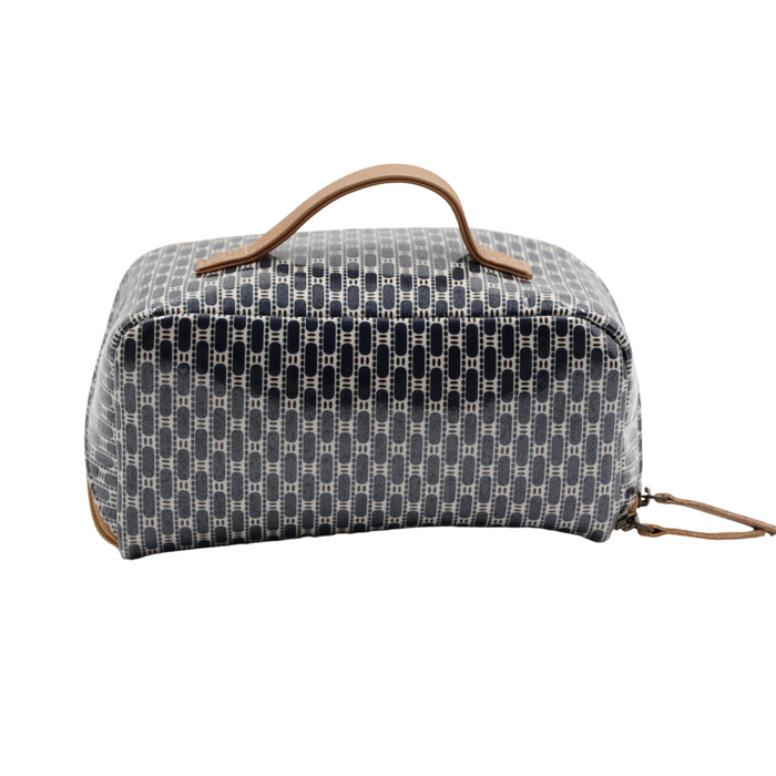 Large Cosmetic Bag - African Tweed Navy